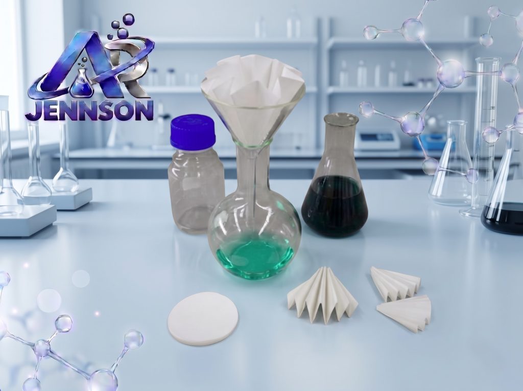 Laboratory filter papers and filtration accessories by Jennson