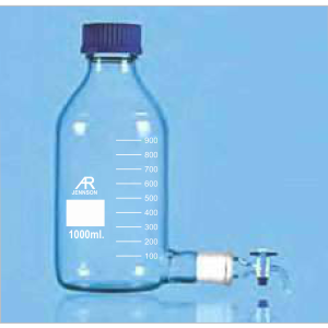 Aspirator Bottle with GL 45 Cap and Stopcock — Jennson bottles by A R Instruments Company Ambala