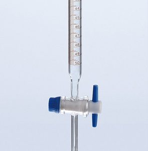 Burette Straight Bore PTFE Key Screw Thread Class-B — Jennson burettes by A R Instruments Company Ambala