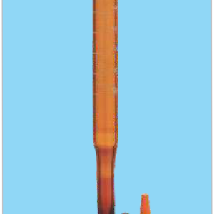 Burette Straight Bore PTFE Key Amber Class-B — Jennson burettes by A R Instruments Company Ambala