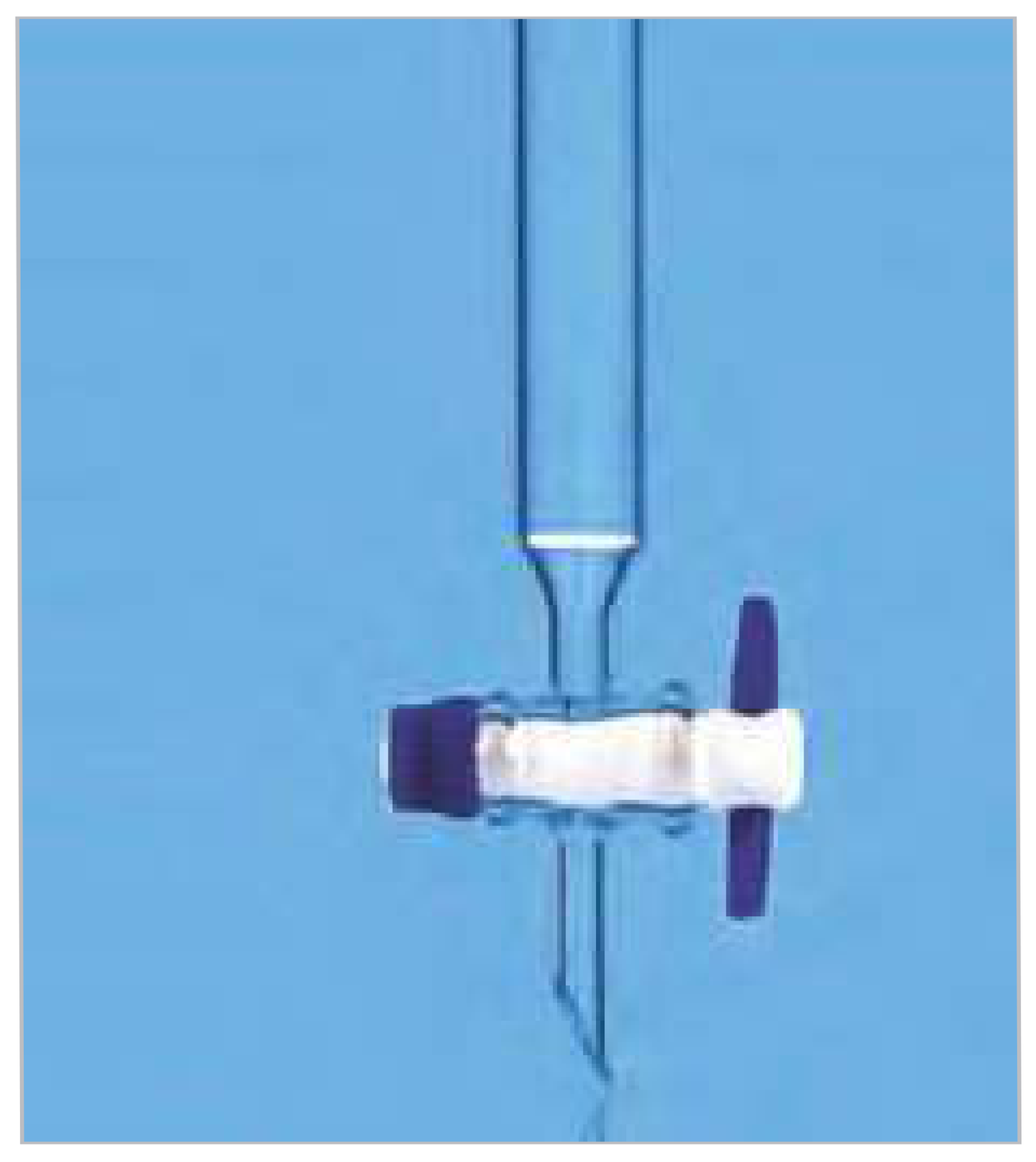 Chromatography Column with Sintered Disc PTFE Key — Jennson chromatography columns by A R Instruments Company Ambala