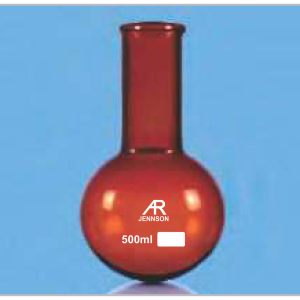 Round Bottom Flask Single Neck Amber without Joint — Jennson flasks by A R Instruments Company Ambala