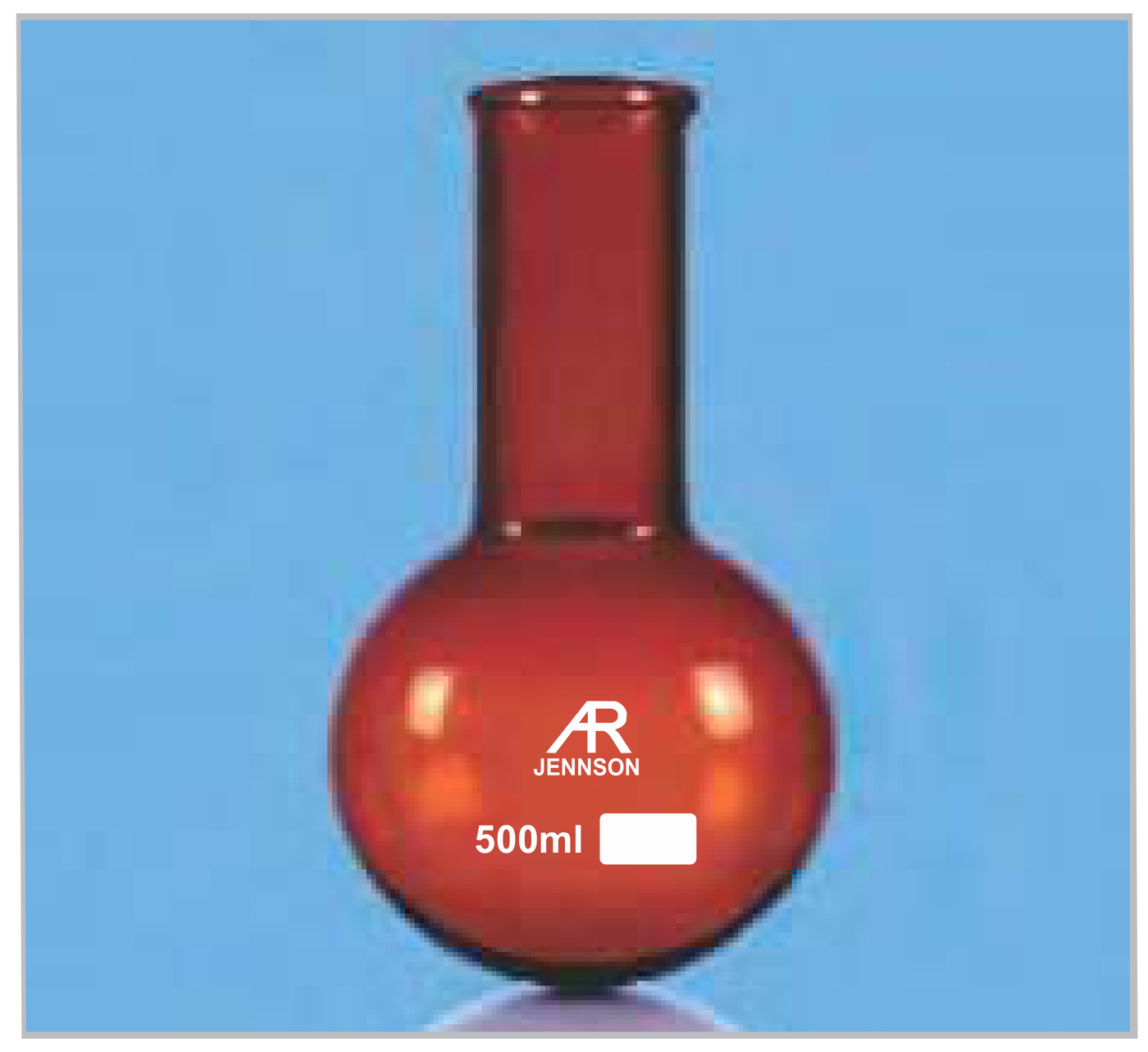 Round Bottom Flask Single Neck Amber without Joint — Jennson flasks by A R Instruments Company Ambala