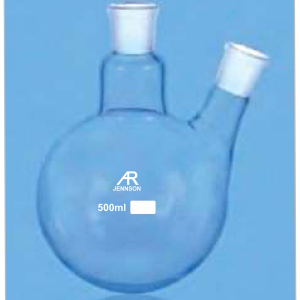 Round Bottom Flask Two Necks Angular — Jennson flasks by A R Instruments Company Ambala