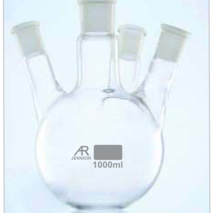 Round Bottom Flask Four Necks Angular — Jennson flasks by A R Instruments Company Ambala