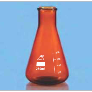 Flask Erlenmeyer Amber — Jennson flasks by A R Instruments Company Ambala