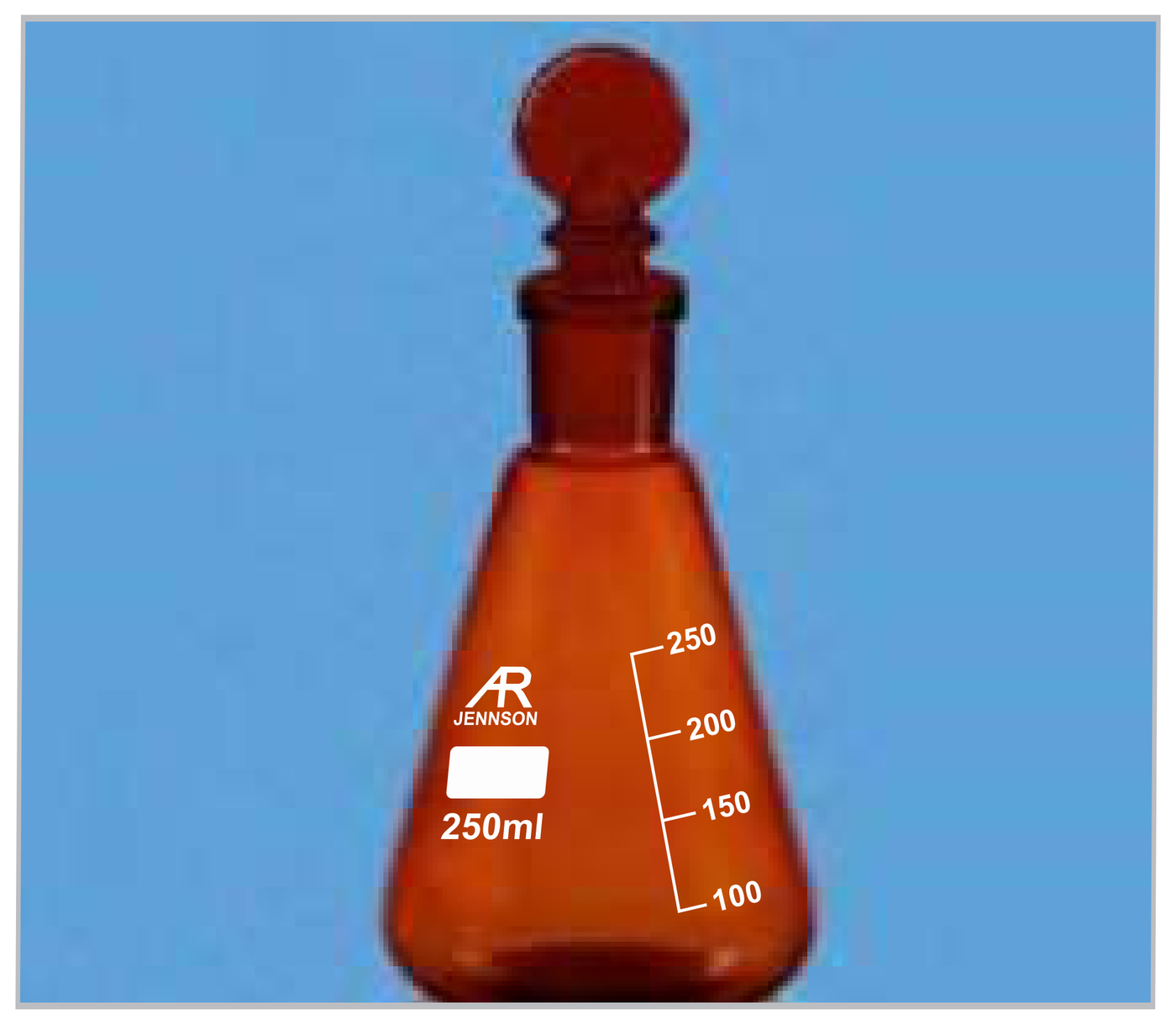 Flask Conical Amber with Stopper — Jennson flasks by A R Instruments Company Ambala