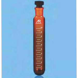 Test Tube Amber Graduated with Stopper — Jennson tubes by A R Instruments Company Ambala