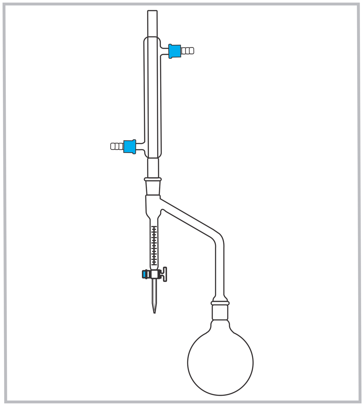 Dean and Stark Moisture Test with Stopcock — Jennson distillation assemblies by A R Instruments Company Ambala