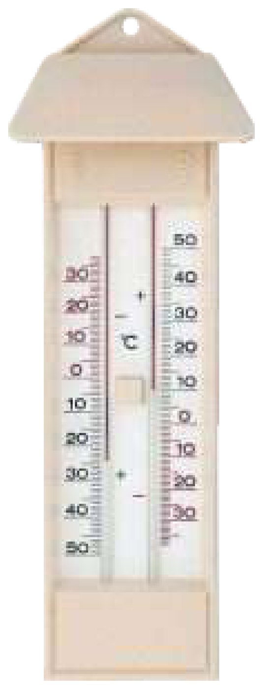Maximum & Minimum Thermometer with Magnate — Jennson thermometers by A R Instruments Company Ambala